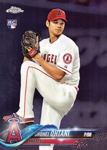 2018 Topps Chrome Baseball 150 כרטיס טירון Shohei Ohtani