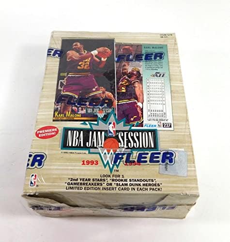 1993-94 Fleer NBA JAM מושב כדורסל תיבת תחביב אטום - קלפי כדורסל