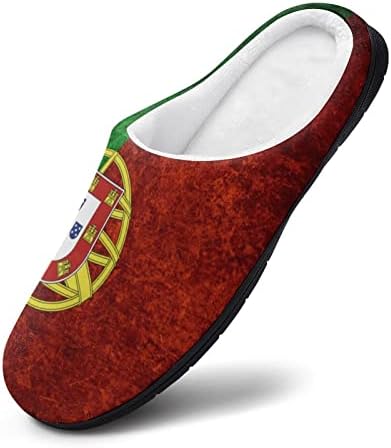 בציר פורטוגזית דגל גברים של כותנה נעלי בית קל משקל סגור הבוהן בית להחליק על נעליים