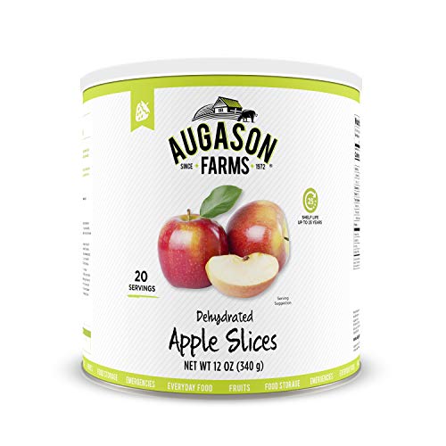 חוות אוגוסטון מיובשות פרוסות תפוחים מוסמכות ללא גלוטן אחסון מזון לטווח ארוך מס '10 יכול
