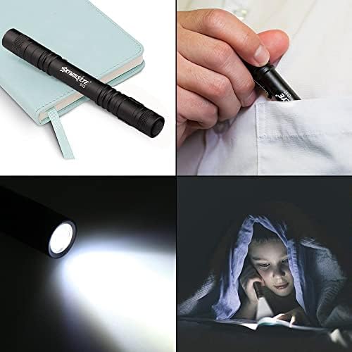 עט עט קוסטי, פנס עט כיס LED, פנס מיני פנס מיני קטן עם קליפ, 3 מצבים לקמפינג, בחוץ, חירום