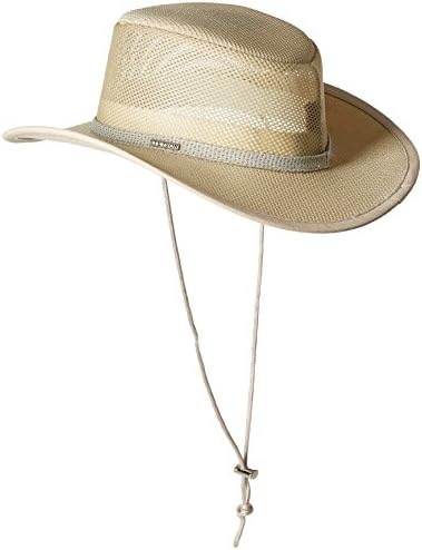 כובע מכוסה רשת לגברים של סטטסון, טבעי, גדול