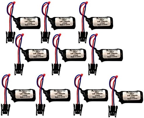 PLC 3.6V 2100mAh סוללות מחליפות RH-5AH, RP-1AH, RP-3AH, RP-5AH, RV-12S, RV-1A, RV-2AJ, RV-3AL, RV-5AJ, RV-6S, COMP-153, Eternacell B9670MC, Hitachi H Series Plcs, Maxell ER17/33WKP
