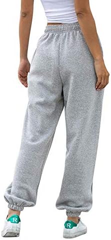 מכנסי טרנינג מותניים במותניים גבוהות מותניים כותנה טרקלין אימון אתלטי מכנסיים עם כיסים
