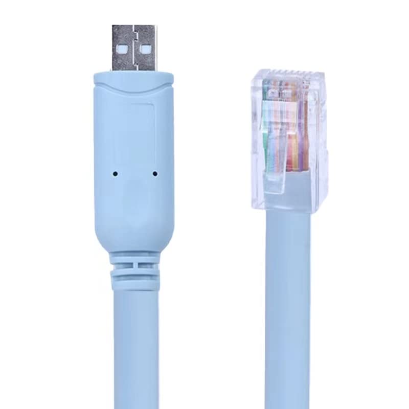 כבל USB לקונסולה RJ45 מתאים לכבל בקרת יציאה סידורי של סיסקו USB FTDI (12ft/3.6m