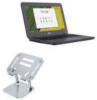 עמדת גלי תיבה והעלאת עבור Acer Chromebook 11 N7 - מעמד מחשב נייד ורסביו, עמדת מחשב נייד מתכווננת ארגונומית מתכווננת - מכסף מתכתי