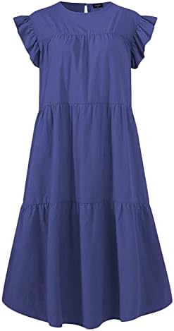 שמלות קיץ של Venchyei לנשים 2023 שמלות שמש אופנתיות מזדמנות שמלות פרע