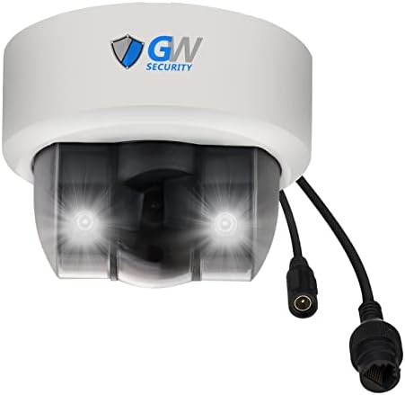 GW Security Super HD 5MP 1920p חיצוני/מקורה זרקור צבע ראיית לילה פו מיקרופון 2.8 ממ רוחב זווית רחבה מצלמת אבטחה של כיפת