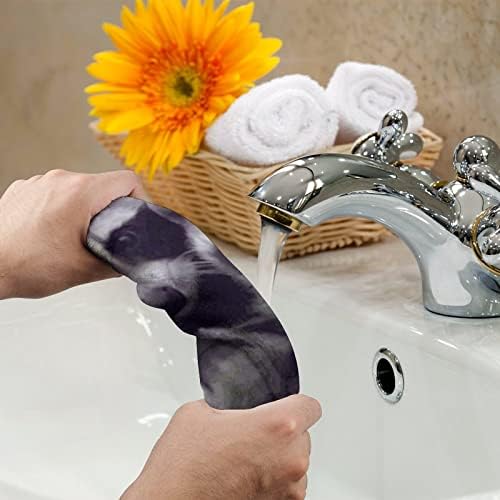 מגבות יד דביבון מתוק פנים פנים שטיפת גוף מטליות כביסה רכות עם חמוד מודפס למטבח אמבטיה מלון יומיומי שימוש