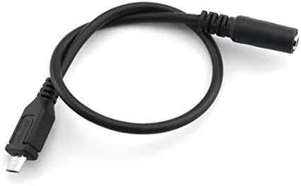 DGHAOP Micro USB זכר ל -3.5 ממ חוט חוט שמע נקבה למתאם אוזניות מיקרופון קליפ פעיל