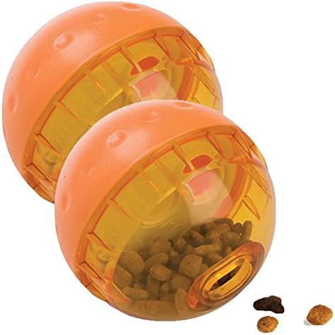 Ourpets iq פינוק כדור אינטראקטיבי מזון חילוק צעצוע של כלבים, 4 אינץ '