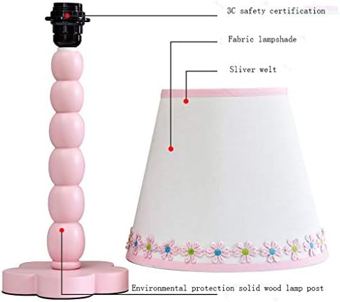 מנורת שולחן נורדי מנורת מיטה חדר שינה פרחים יצירתיים ילדה חמודה ילדה חמה חדר ילדים ילדה לב נורות דקורטיביות