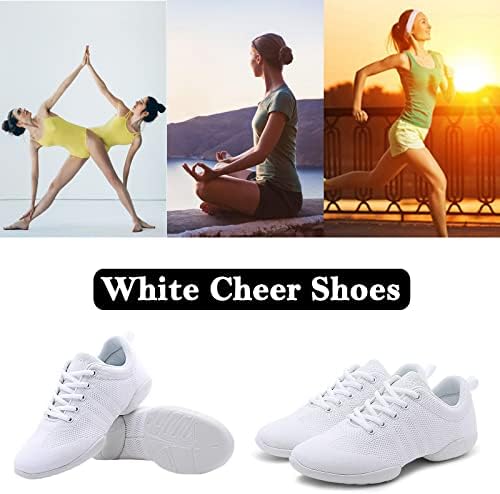 Fliozy נשים מעודדות נעלי ריקוד בנות תחרות מעודדות לבנות נעלי ספורט אתלטיות נעלי ספורט