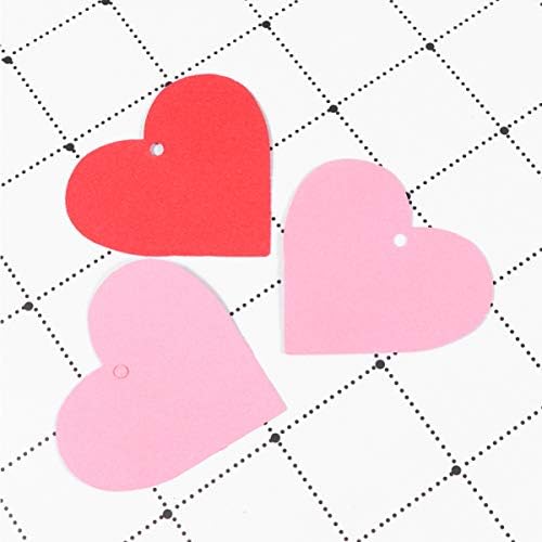 Sewroro 500 יח 'צורת לב גזרות נייר גזרות צורת לב ולנטיין גזרות נייר ריקות לב ריק קונפטי גזרות לב עם חורים למלאכת DIY