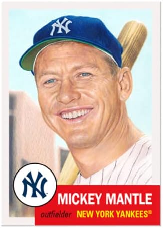 2021 Topps MLB SET Living 407 Mickey Mantle New York Yankees רשמי בכרטיס בייסבול מקוון בלעדי עם ריצת הדפס מוגבלת וחתימת פקסימיליה אדומה בגב, הכרטיס הוא היישר מטופפס ובמצב מנטה קרוב למנטה. המשך סט 2018