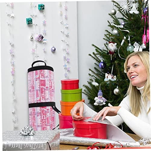 5 יחידות חג המולד אחסון תיק ארגונית הכנס חג המולד גלישת נייר בית מתנות מתנת גלישה ארגונית אחסון נייר ארגונית אחסון חג המולד נייר רול שקיות חג המולד אספקת עגול