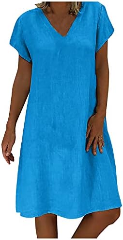פוביגו חוף שמלות לנשים 2022 טרנדי, קצר שרוול אלגנטי שמלות נקבה בתוספת גודל סקייט חג מוצק טוניקה
