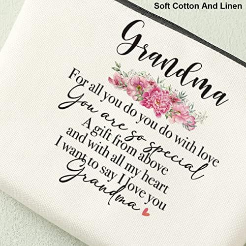 Decohim סבתא איפור תיק קוסמטי סבתא מתנות ליום הולדת מתנות יום אמהות מתנות לסבתא נשים ג'יג'י נני מימי סבתא סבתא אני אוהב אותך פרישה לחג המולד תודה מתנות