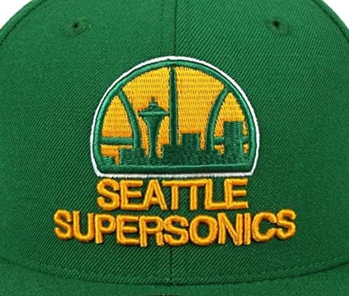 מיטשל ונס סיאטל סופרסוניקס סוניקס צוות קרקע מצויד גודל 7 7/8 כובע כובע ירוק