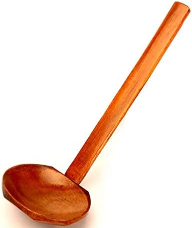 Welliestr 10 חלקים בעבודת יד כף מרק ראמן עץ עם כלי שולחן ביתיים ארוכים כלי מטבח, 9.3 אינץ '