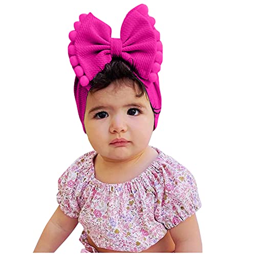 תינוק סרטי ראש נמתח סרטי ראש תינוק בנות 1 מחשב 3 ד נמתח כדור קשת כובע מוצק תינוק סרט ניילון