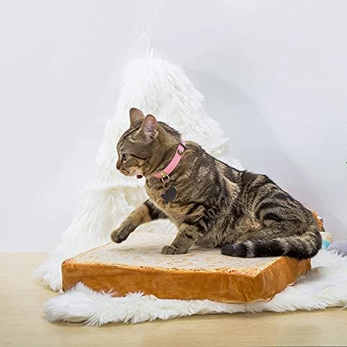 חתול מיטות עבור מקורה, לחיות מחמד מחצלות כרית עבור חתול וכלבים קטנים חמוד טוסט לחם פרוסת מזרן