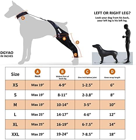 דיגיאו כלב הברך סד עבור עקירה, הברך כובע נקע, דלקת פרקים-מלא לעטוף-קל מתכוונן - תמיכה נוספת-מפחית כאב ודלקת-מלא גדלים
