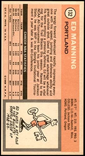 1970 Topps 132 Ed Manning Trail Blazers NM Trail Blazers