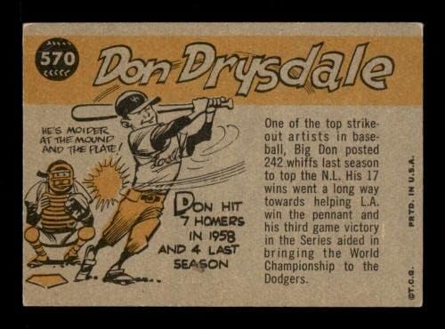 570 DON DRYSDALE AS - 1960 כרטיסי בייסבול TOPP