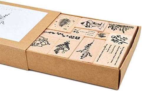 חותמות עץ וינטג 'של Mvchifay סט אטם גומי לנייר מכתבים DIY ספר לימוד מדריך יומן עיצוב מכתב