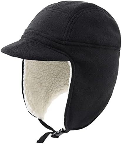 חיבור כובעי חורף חמים של גברים עם כובע גולגולת אוזניים אטום לרוח