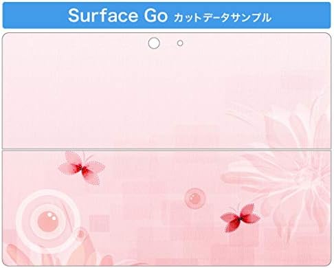 כיסוי מדבקות Igsticker עבור Microsoft Surface Go/Go 2 עורות מדבקת גוף מגן דק במיוחד 001989 סרט פרחים ורוד