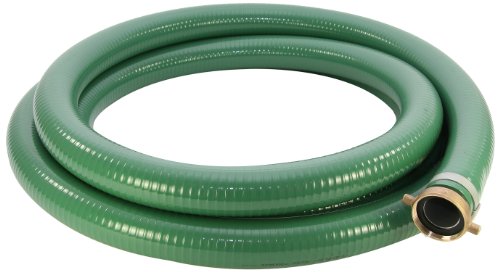 גומי אבוט 1240-1500-20 מכלול צינור יניקה של PVC, ירוק, 1-1/2 זכר X NPSM, לחץ מקסימום 70 psi, אורך 20 ', 1-1/2 מזהה