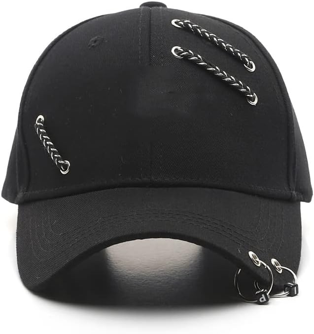 כובע בייסבול שרשרת טבעת גבר אישה מגניב רכיבה על אופניים ריקוד כובע כותנה כובע קש חדש כובע