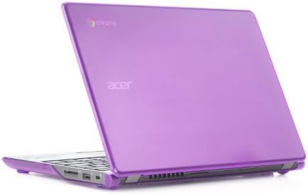 מארז פגז קשה של McOver Purple Ipearl עבור 11.6 ACER C720 C720P C740 סדרת Chromebook מחשב נייד