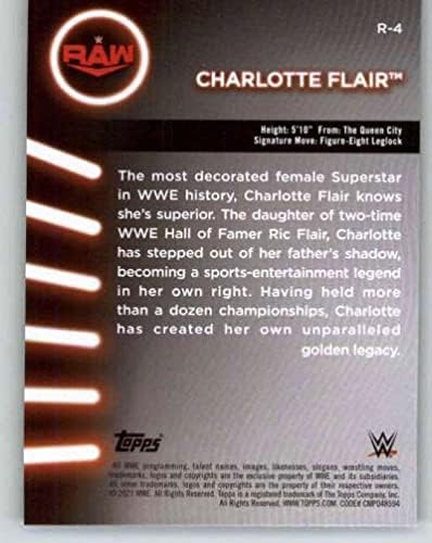 2021 Topps WWE מחלקת נשים סגל R-4 Charlotte Flair Wrestling Card