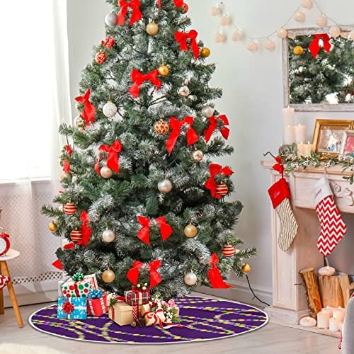 חרוזי מרדי גרא חצאית עץ חג המולד 48 אינץ 'תפאורה לבית לחצאית עץ חג המולד מחצלת לחג המולד שמח מסיבת חג קישוטי עץ
