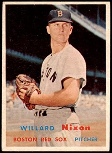 1957 Topps 189 וילארד ניקסון בוסטון רד סוקס VG/Ex Red Sox