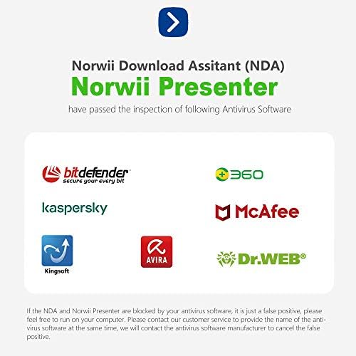 נורווי N76 מגיש אלחוטי עם אור ירוק, מצגת 330 מטר מצגת מרחוק מצגת לחיצה על מצגות PowerPoint, מצגת מצביע שקופית תומך בהיפר -קישור/נפח